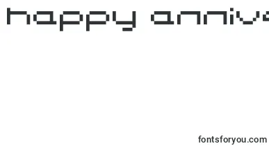 Somybmp047 font – happy Anniversary Fonts